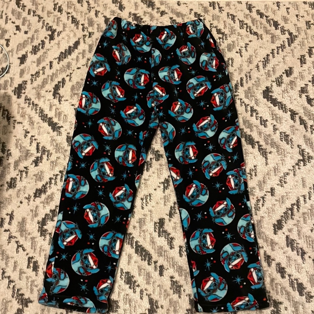 Disney Theme Christmas Stitch Fluffy Pajama Pants